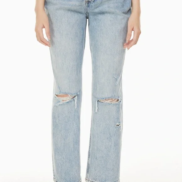 Denim Forum - The Joni High Rise Loose Jean 
Colour: Picture This Rip - Picture 3 of 4